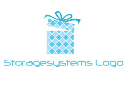 pattern gift box logo
