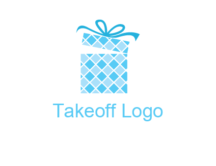 pattern gift box logo
