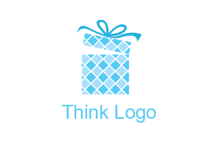 pattern gift box logo