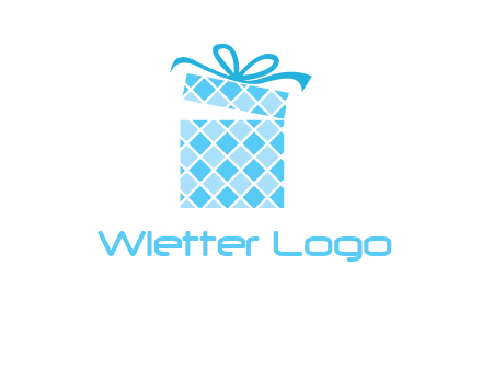 pattern gift box logo