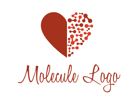 molecules in heart pharmacy logo