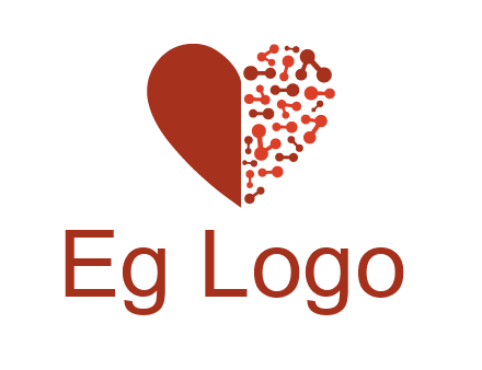 molecules in heart pharmacy logo