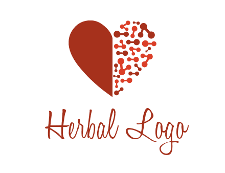 molecules in heart pharmacy logo
