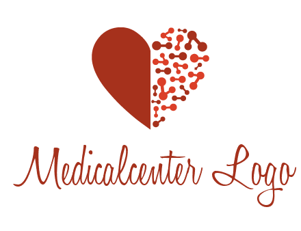 molecules in heart pharmacy logo