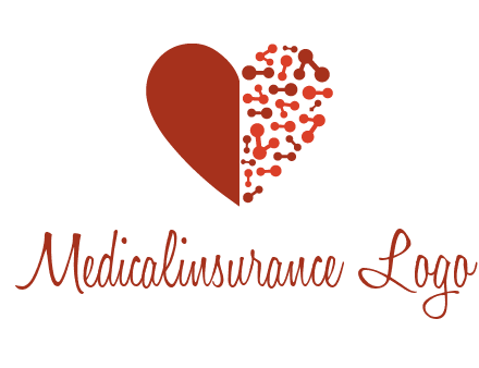 molecules in heart pharmacy logo
