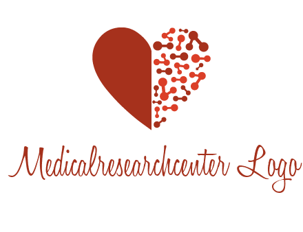 molecules in heart pharmacy logo