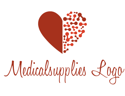 molecules in heart pharmacy logo