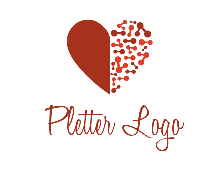 molecules in heart pharmacy logo
