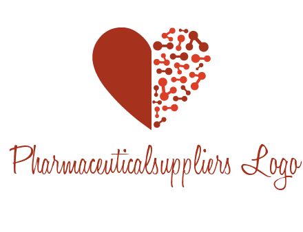 molecules in heart pharmacy logo