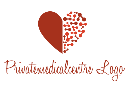 molecules in heart pharmacy logo