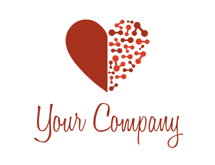 molecules in heart pharmacy logo