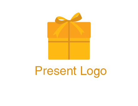 present box with bow on top icon