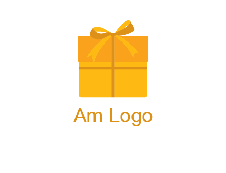 present box with bow on top icon
