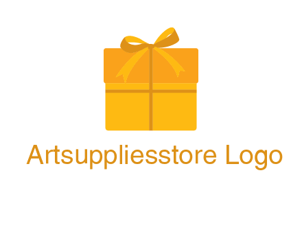 present box with bow on top icon