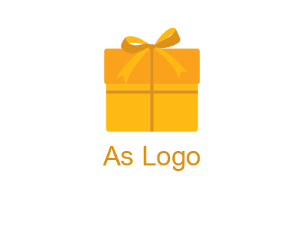 present box with bow on top icon
