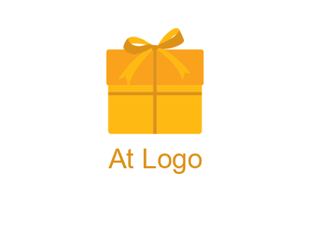 present box with bow on top icon