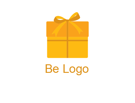 present box with bow on top icon