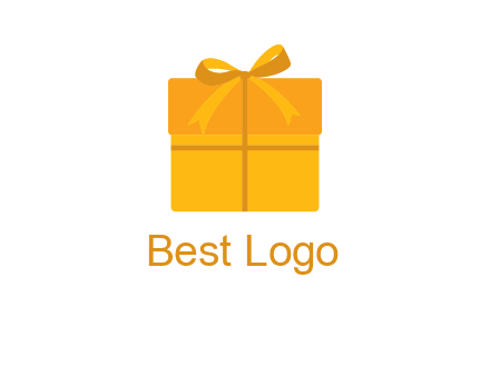 present box with bow on top icon