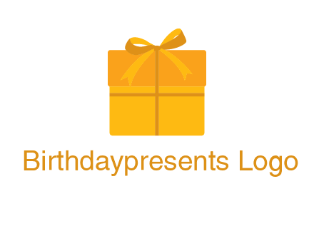 present box with bow on top icon