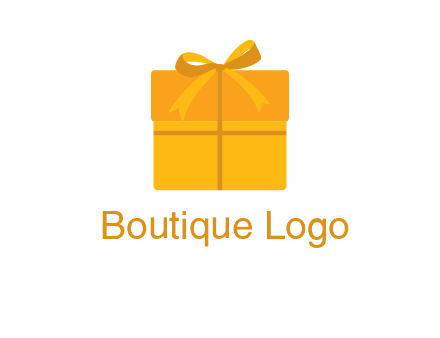 present box with bow on top icon
