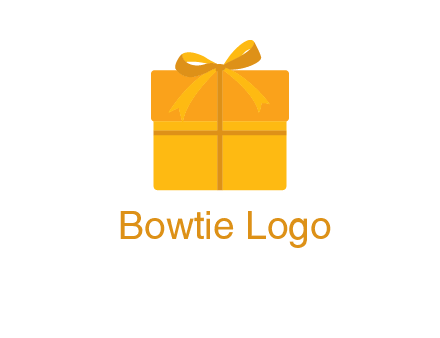 present box with bow on top icon