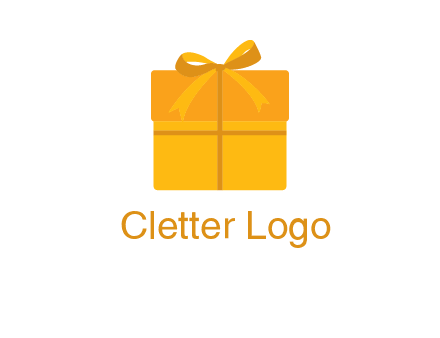 present box with bow on top icon