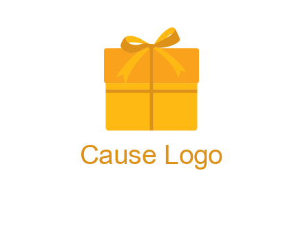 present box with bow on top icon