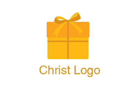 present box with bow on top icon