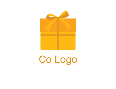 present box with bow on top icon