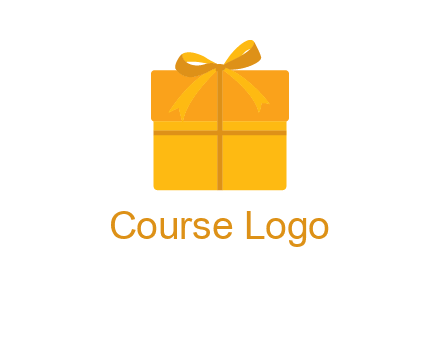 present box with bow on top icon
