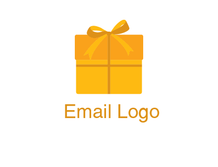 present box with bow on top icon