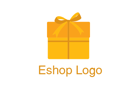 present box with bow on top icon