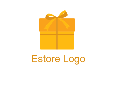 present box with bow on top icon