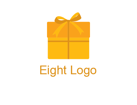 present box with bow on top icon