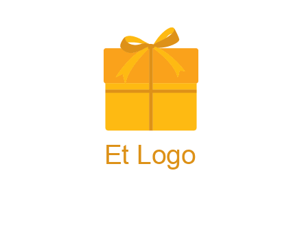 present box with bow on top icon