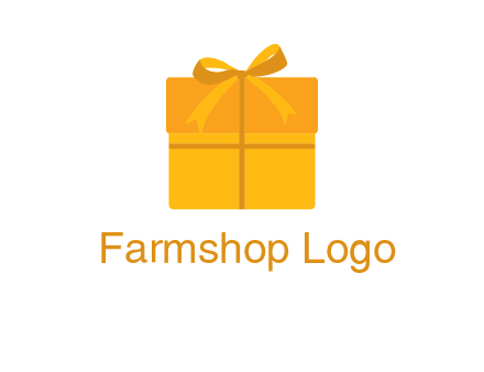 present box with bow on top icon
