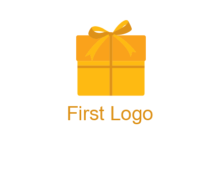 present box with bow on top icon