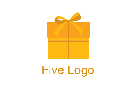 present box with bow on top icon
