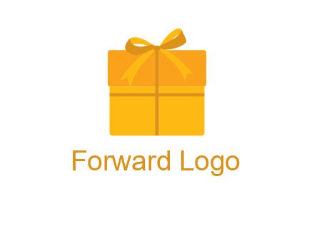 present box with bow on top icon