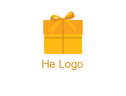 present box with bow on top icon