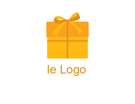 present box with bow on top icon