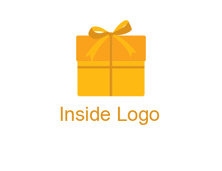 present box with bow on top icon