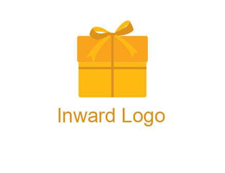 present box with bow on top icon