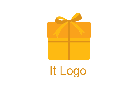 present box with bow on top icon