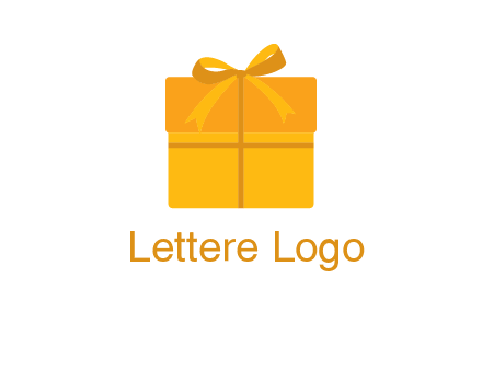present box with bow on top icon