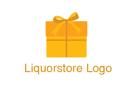 present box with bow on top icon