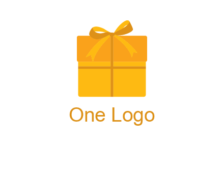 present box with bow on top icon