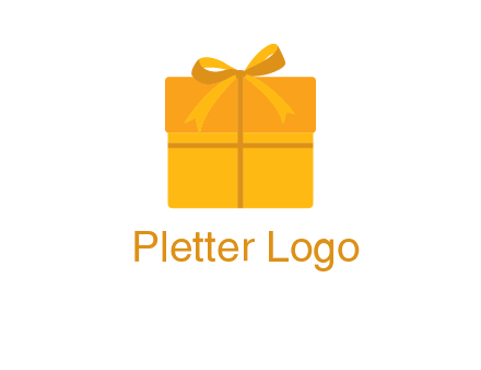 present box with bow on top icon