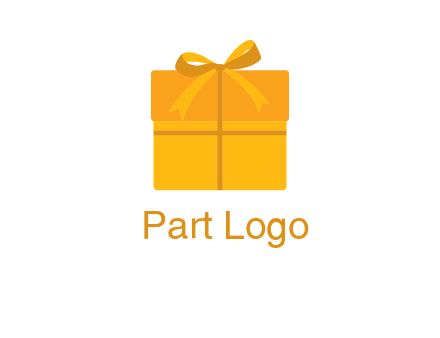 present box with bow on top icon