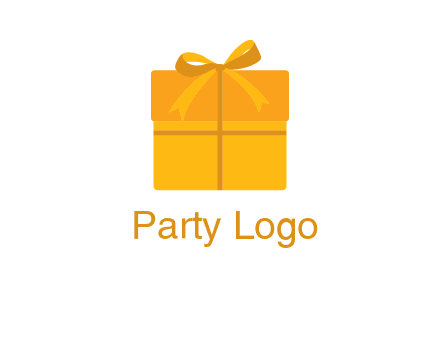present box with bow on top icon